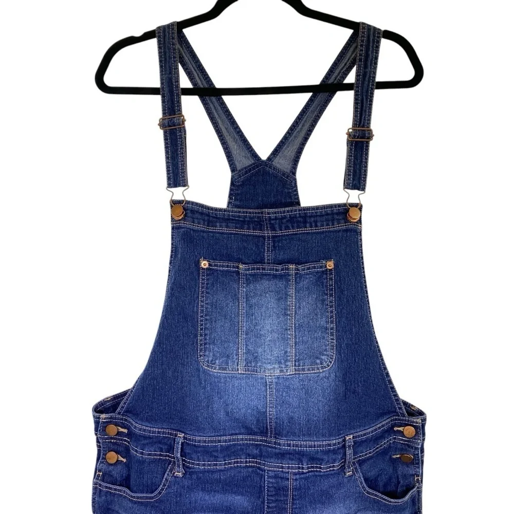 NOBO Junior 19 XXL Relaxed Fit Denim Overalls denim jean cotton stretch shortall